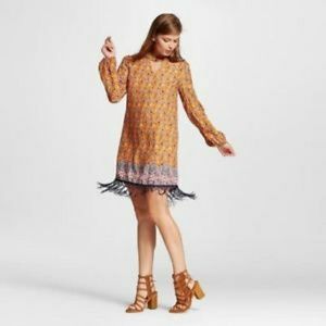 Xhilaration ◾ Fringes Midi Dress